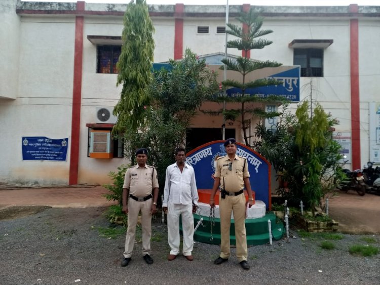 लमकेनी में शांति भंग कर रहे आरोपी को किया गया गिरफ्तार।