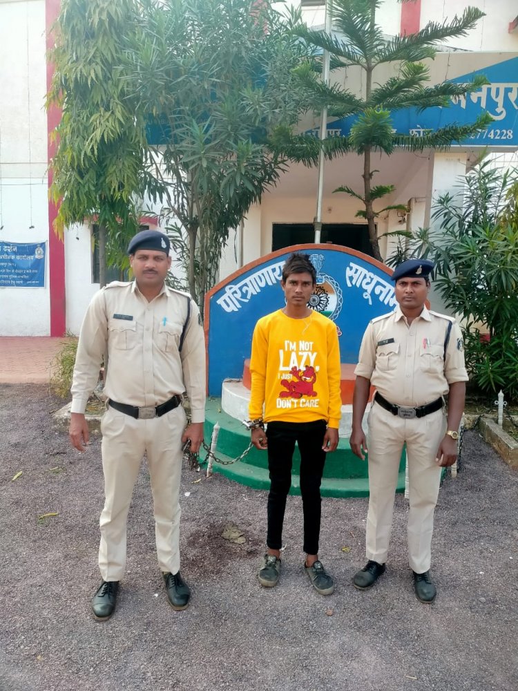 खोरपा के 20 वर्षीय युवक शांति भंग करने के आरोप में हुआ गिरफ्तार