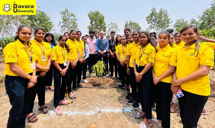 दावड़ा विश्वविद्यालय में तुलसीदास संघानी जी का जन्मदिवस वृक्षारोपण के माध्यम से मनाया गया